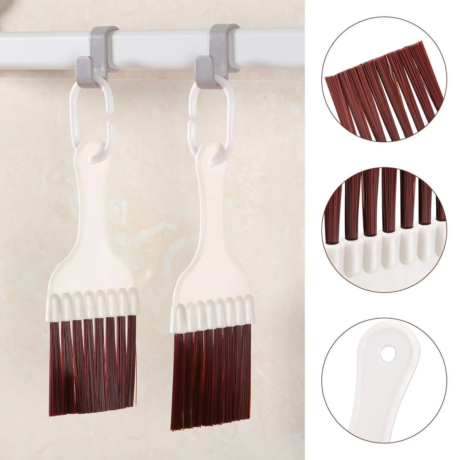 Stainless steel air conditioning fin comb cleaning brush with metal fin comb tool