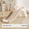 Small plastic baby slide for toddlers in blue, yellow, brown, or grey