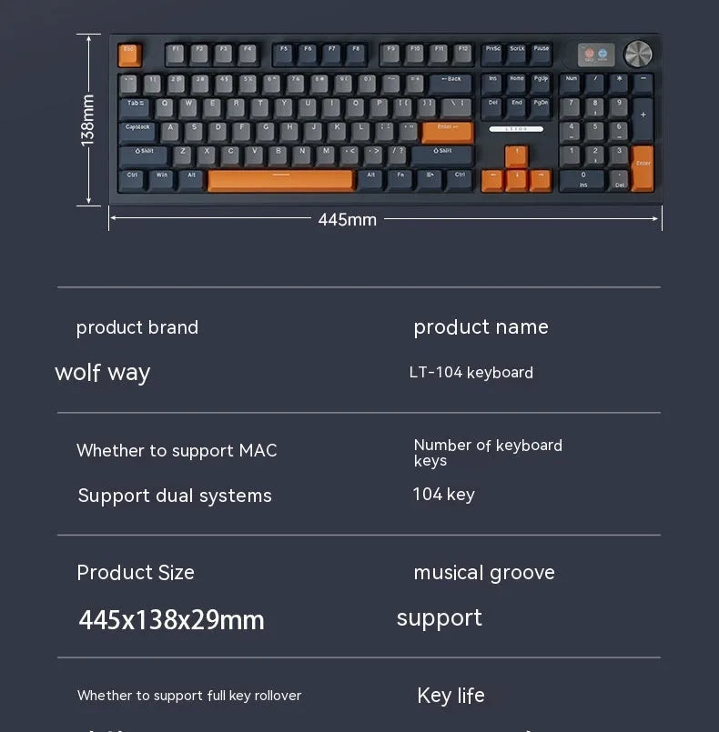 Mechanical keyboard with three connection modes showing Sea and Air Shaft Pro colour variant