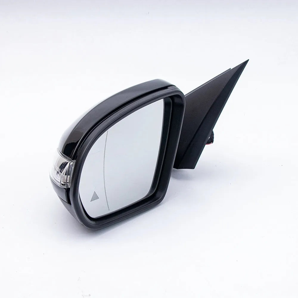 Mercedes-Benz W205 rearview mirror assembly in white black primer ABS construction