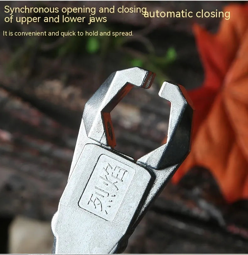 Zinc alloy archery release aid showing metallic finish and two-axis harpoon clip mechanism