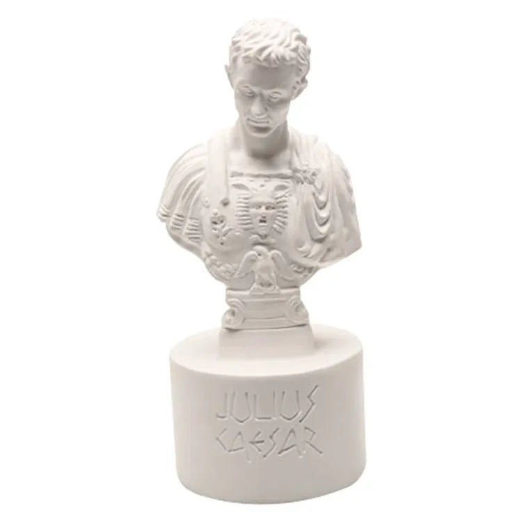 White synthetic resin American character modelling pen holder on a desk