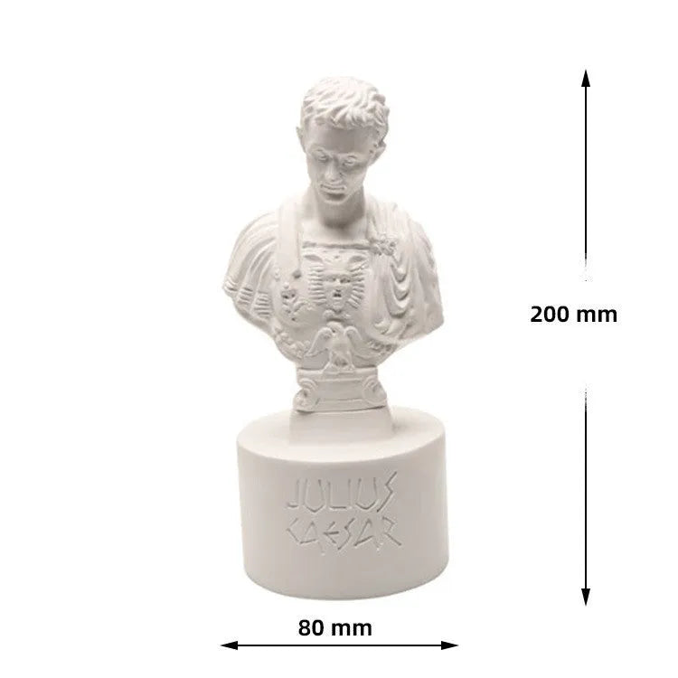White synthetic resin American character modelling pen holder on a desk
