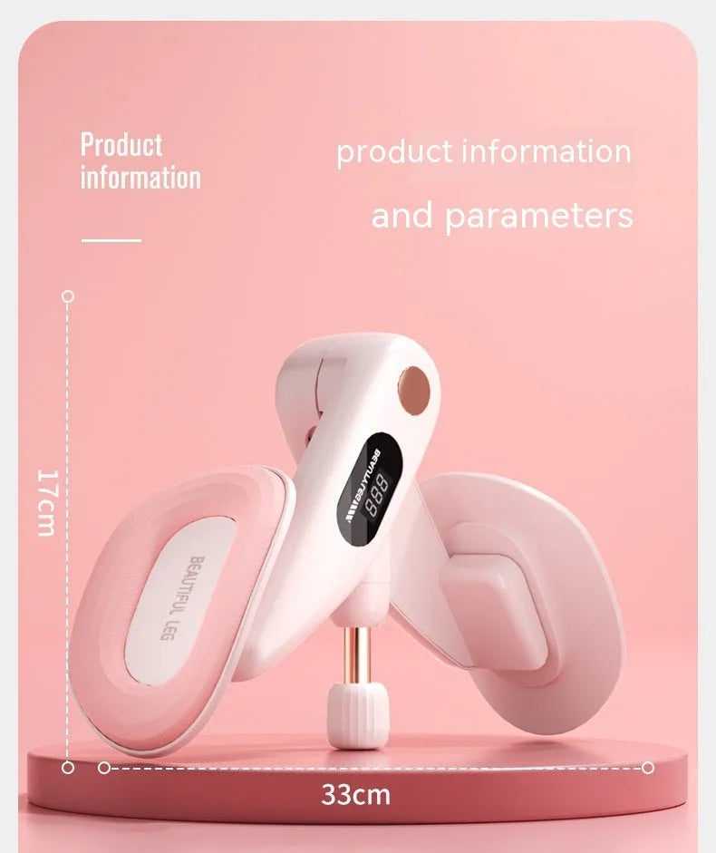 Pelvic floor muscle training device with digital counter in multiple colour options