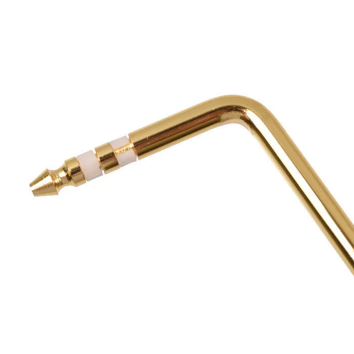 Direct plug-in metal guitar tremolo bar in black, blue, gold, and silver chrome finish options.