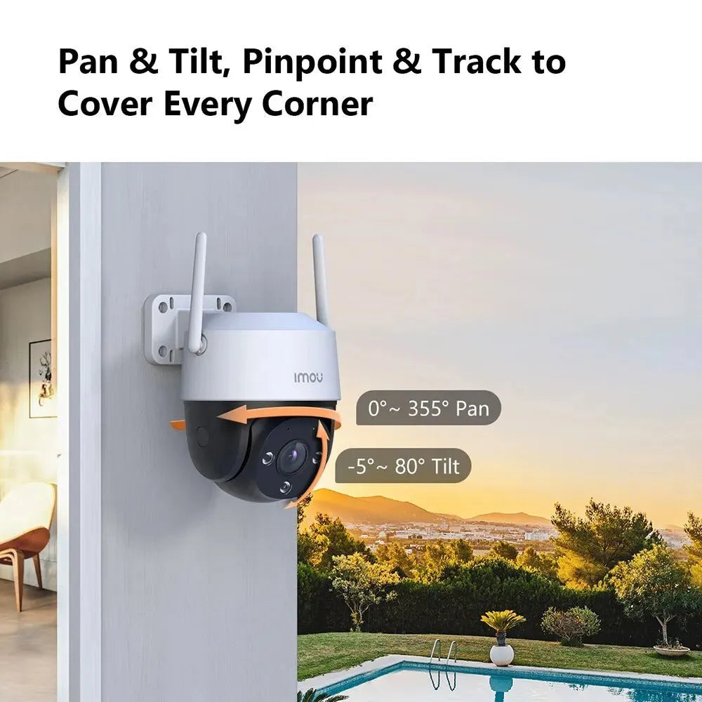 K71FT wireless 4G indoor surveillance camera with 1080p resolution and AI humanoid detection