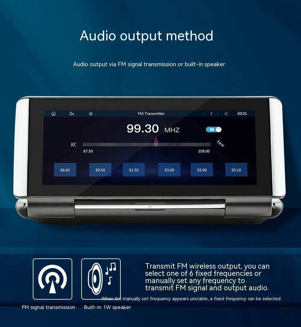 6.86 inch wireless CarPlay MP5 player for car dashboard installation