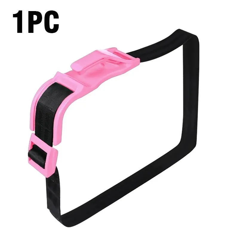 Universal adjustable car safety belt buckle for pregnant women shown in black