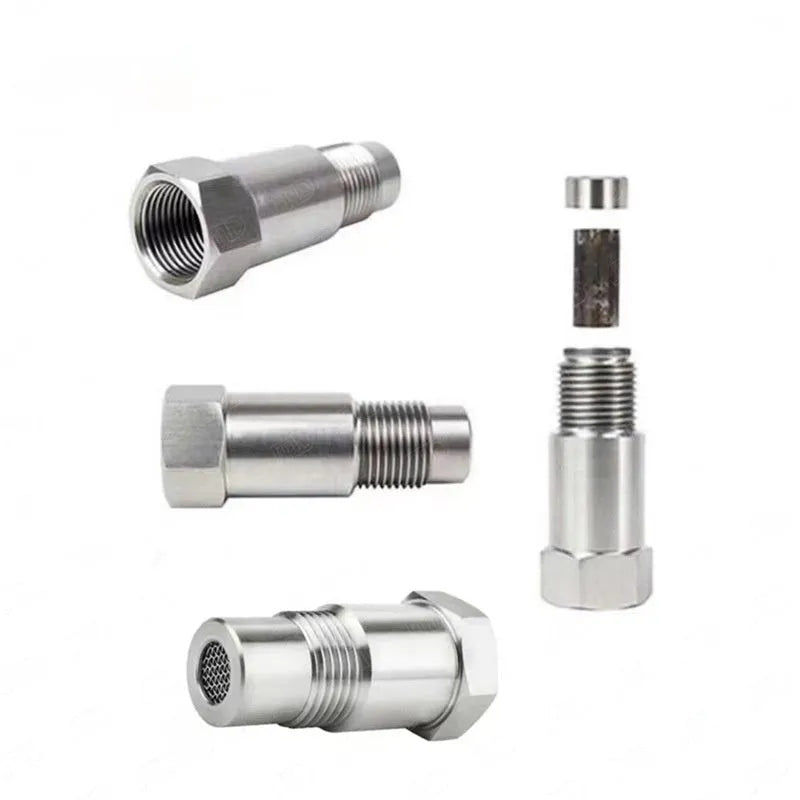 304 stainless steel car oxygen sensor adapter kit with three-way catalytic converter sensor.