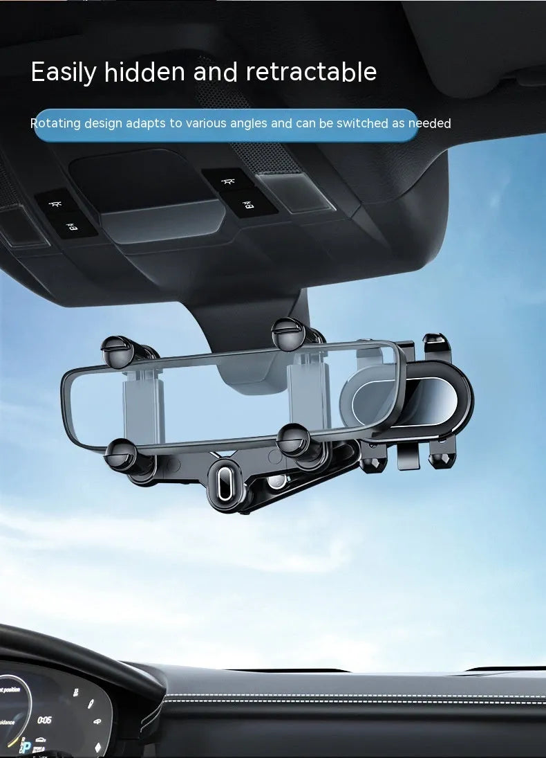 Black ABS automobile rear view mirror bracket for 7th generation upgraded folding rod mirrors