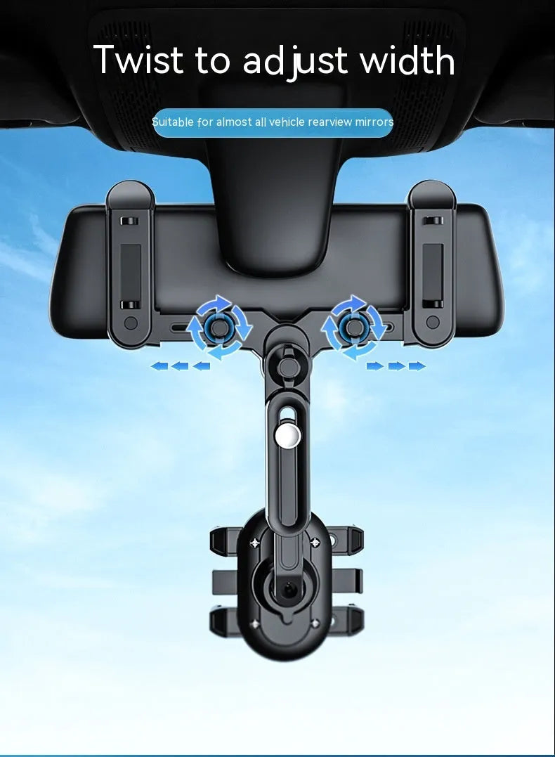 Black ABS automobile rear view mirror bracket for 7th generation upgraded folding rod mirrors