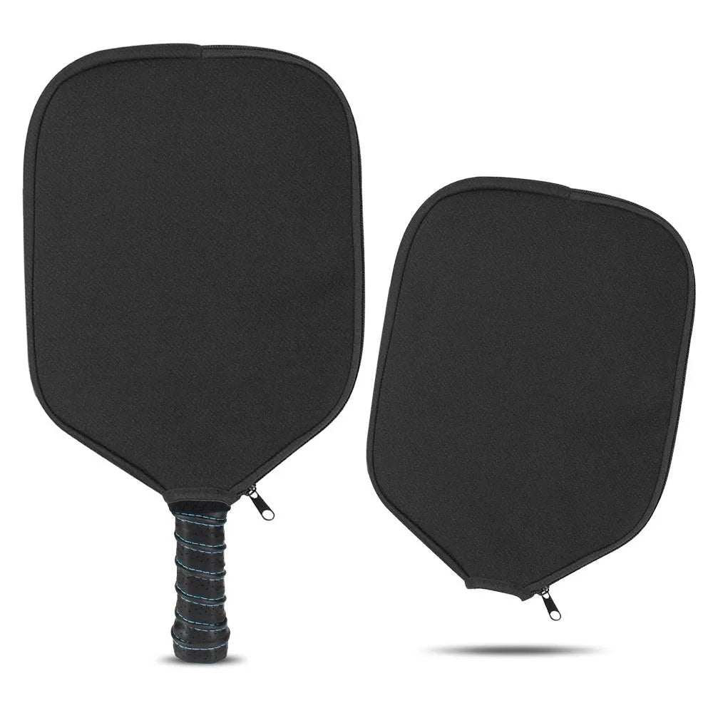 Black neoprene protective sleeve for table tennis rackets and fitness equipment