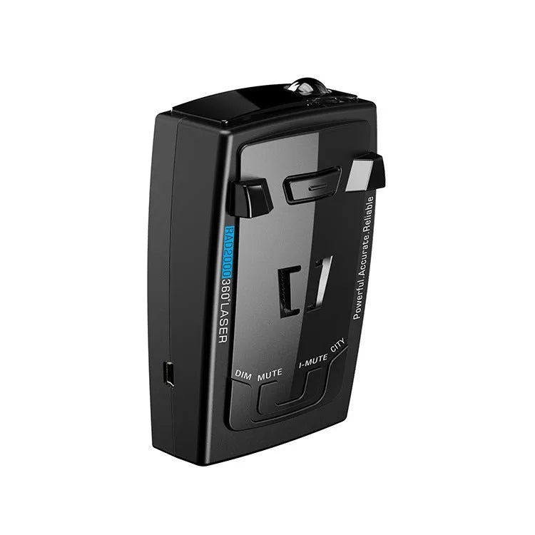 Laser velocimeter for car mobile speed measurement with compact 103mm x 65mm x 28mm dimensions