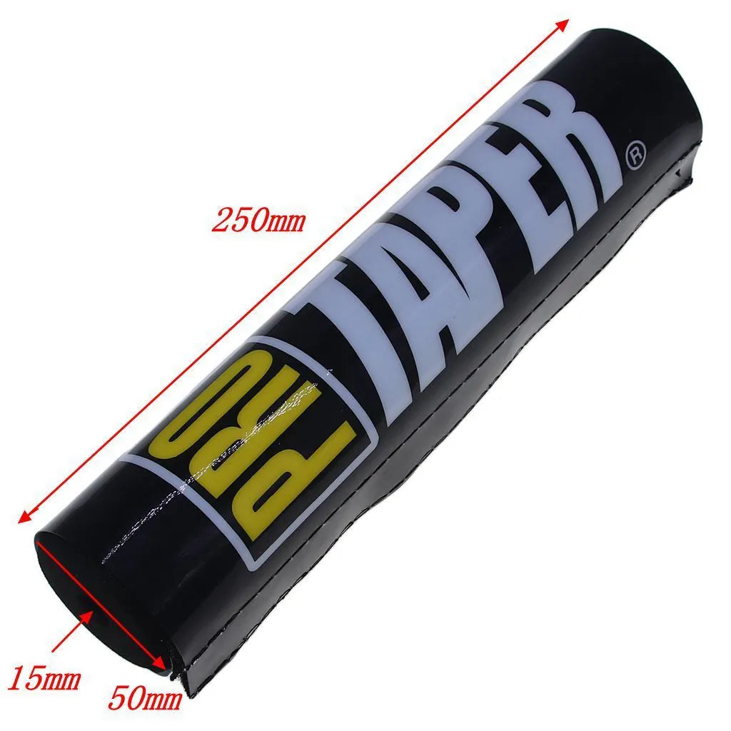 25cm long foam cover for motorcycle handlebar in black, blue, or red.