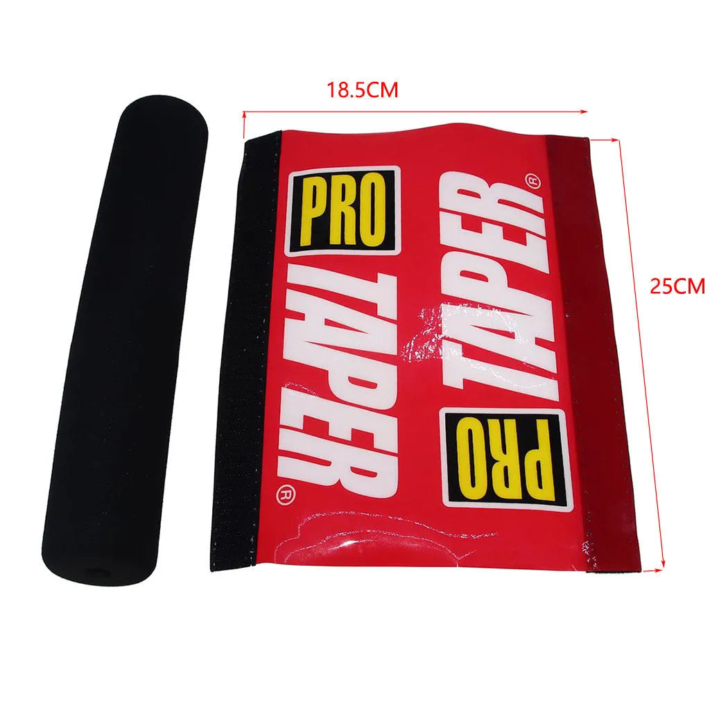 25cm long foam cover for motorcycle handlebar in black, blue, or red.