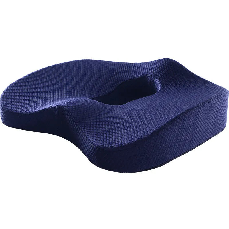 Car memory cotton cushion in navy polyester foam seat pad on a car seat
