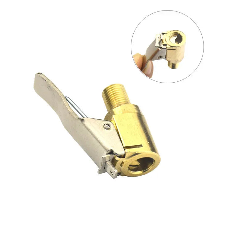 Copper vehicle tyre inflation clamp bulging mouth for 8V1 sedan valves