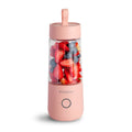 Dreamer portable blender cup with 350ml capacity, Tritan body, 304 stainless steel blade, pink colour