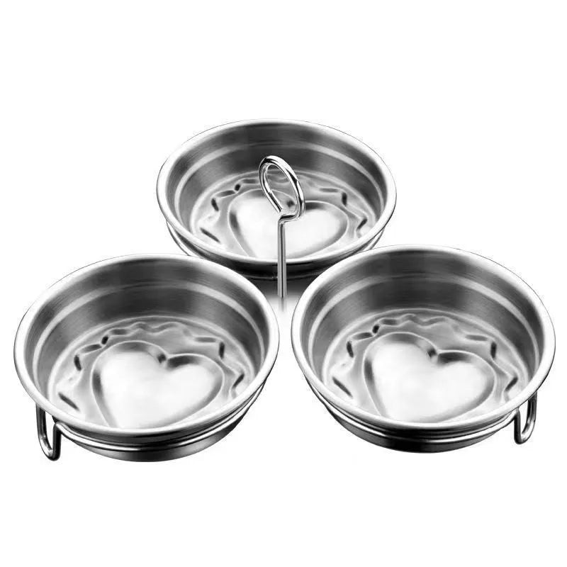 Mini egg steamer in food-grade stainless steel for cooking single boiled eggs