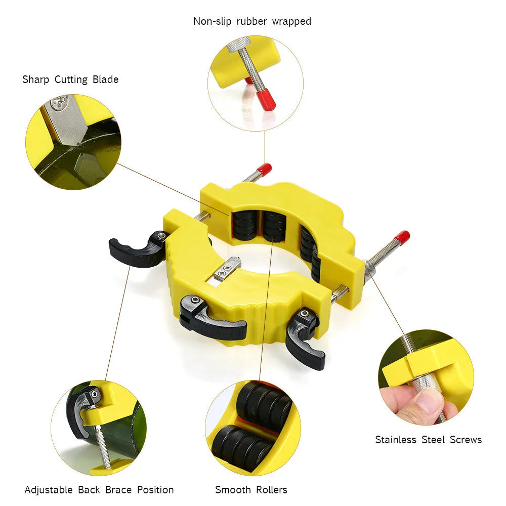 Bottle cutter tool for DIY glass bottle cutting with adjustable length mechanism