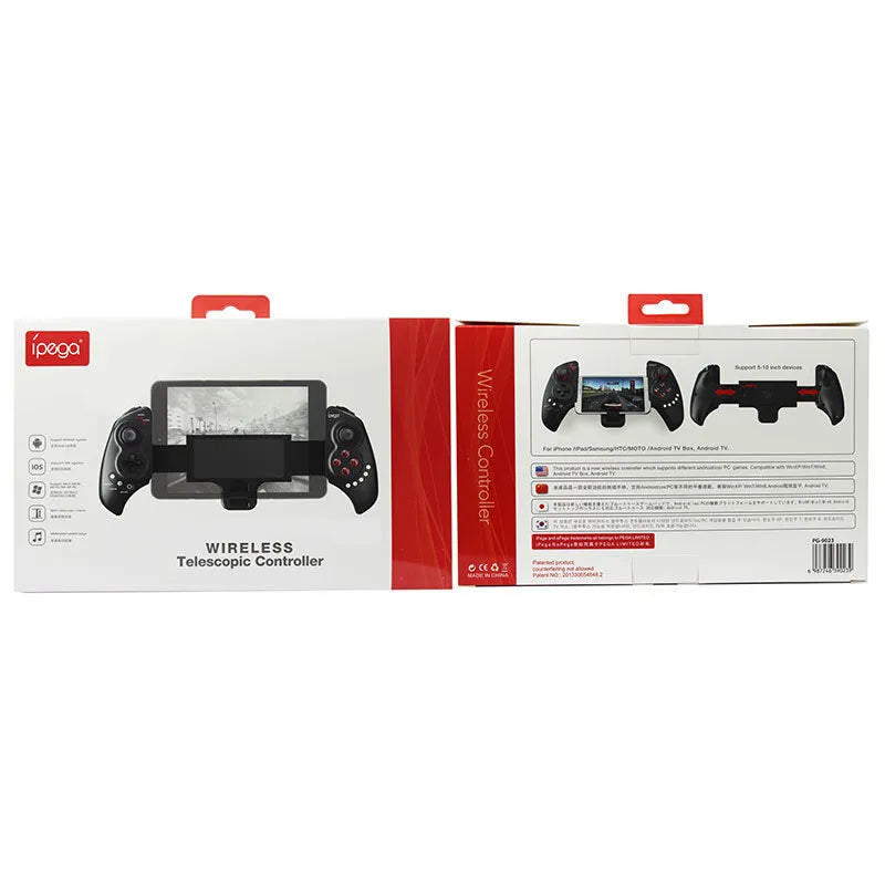 Wireless telescopic game controller for iPhone Android tablet PC devices measuring 24.5cm