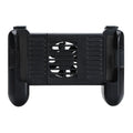 Black Cooling Bluetooth Controller P2 for iPhone gaming with extended battery.
