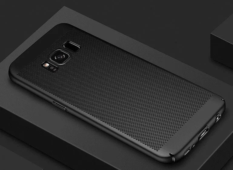Clear resin phone case for Samsung S8 Plus with slim hard shell back