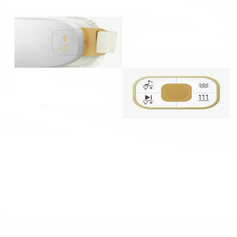 Shengyangkang SYK-212 wireless folding eye massager in white with USB cable
