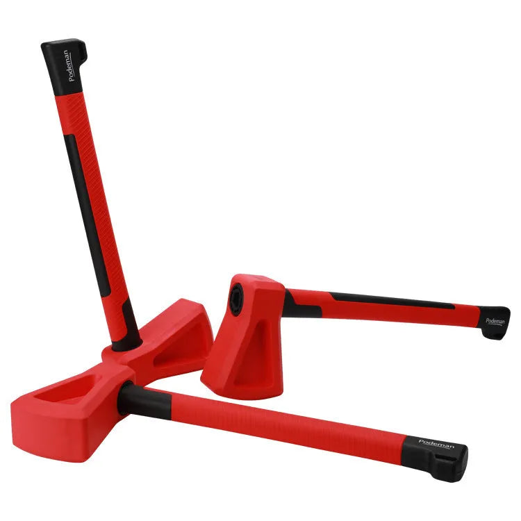 Red plastic home fitness axe muscle trainer for strength conditioning exercises