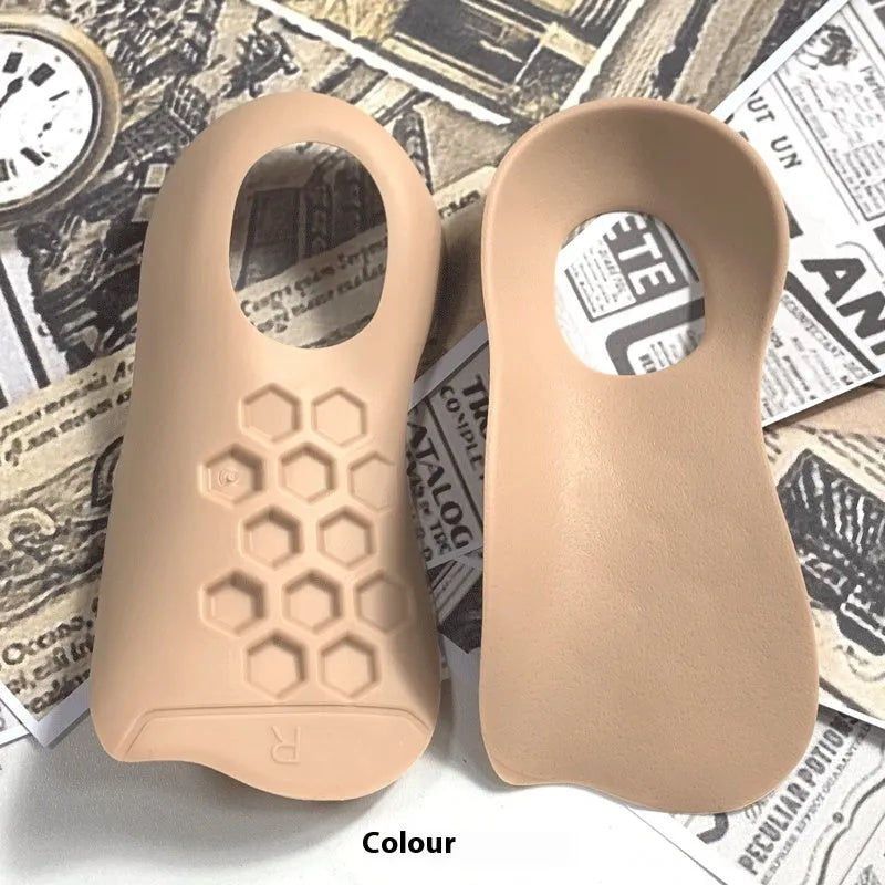 TPR arch support varus correction insole in white, black, or skin colour for sizes 35-45.