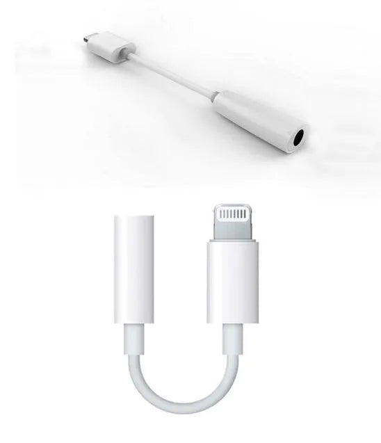White Lightning to 3.5mm audio adapter cable for iPhone with 8PIN connector