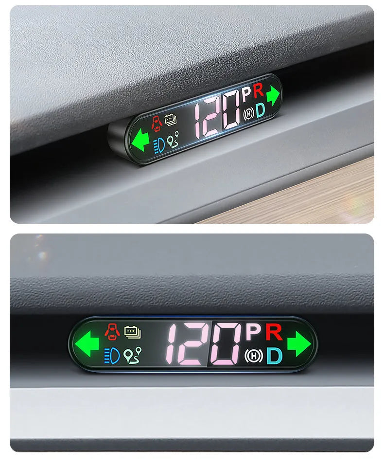 Tesla Model 3 Y air meter speed sub-screen LCD display mounted on air conditioning outlet