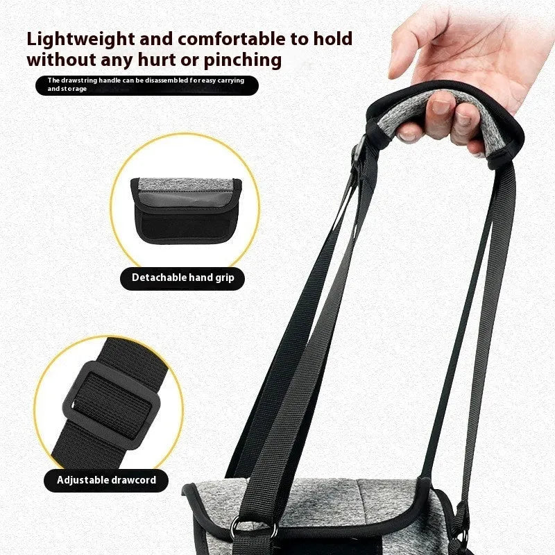 Medium grey neoprene dog rear leg recovery belt for 46-52cm waist measurements