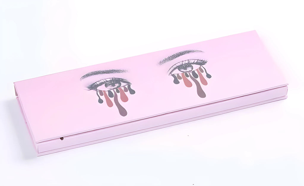 Kelly 12 colour matte eyeshadow palette in compact case with multiple neutral shades visible