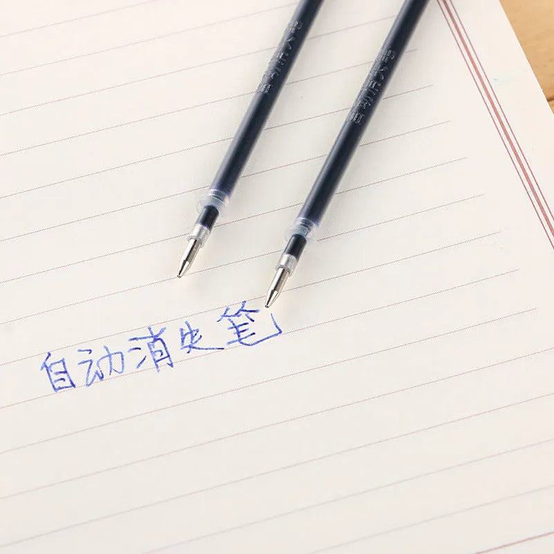 Automatic fade pen set showing pen holder, case, and eight refill units for temporary marking.
