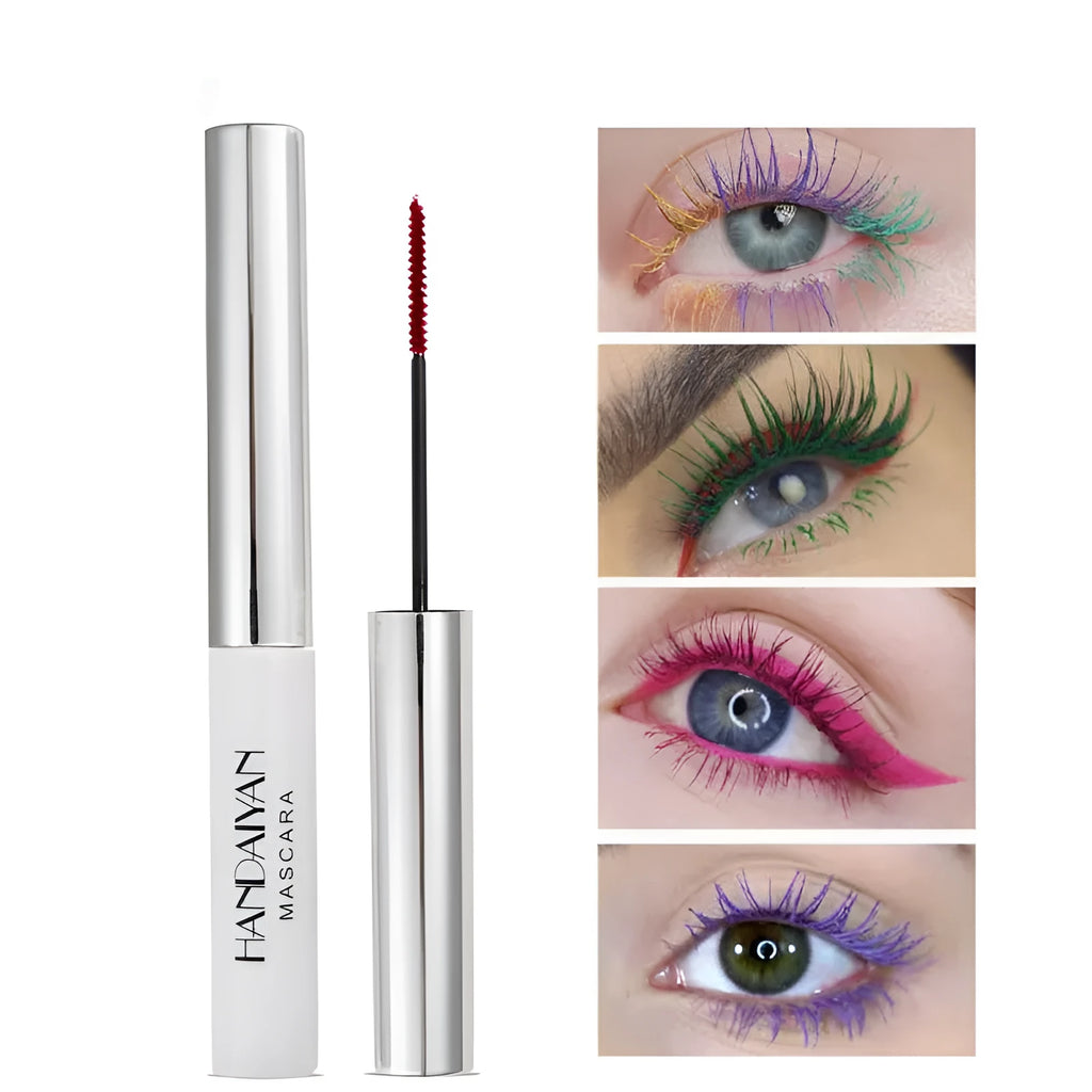 Colour mascara for thick curls with exquisite brush head, long-lasting wear, easy removal