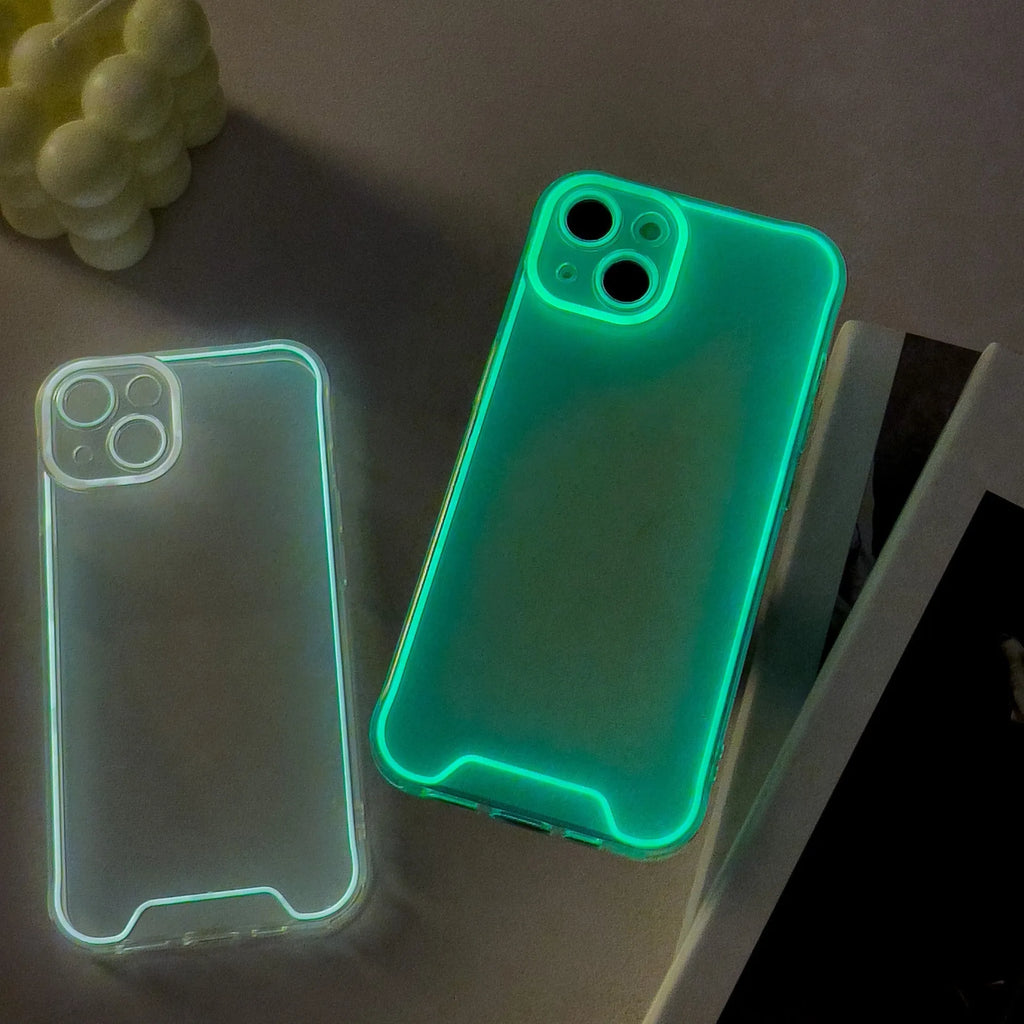 Glow in the dark Christmas soft shell phone case for iPhone in multiple colours