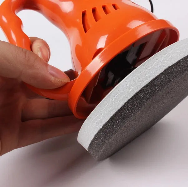 12V car waxing glaze polishing machine with one-hand control in black colour