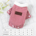 Grey lambswool dog vest with fleece lining for winter warmth on small breed pet