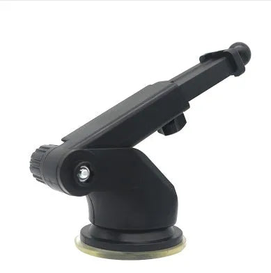 Universal car phone bracket with telescopic rod and adjustable arm for dashboard mounting
