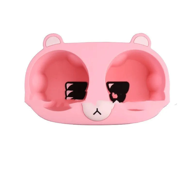 Silicone car cup holder insert in grey, pink and tan colours for anti-shake drink stabilisation