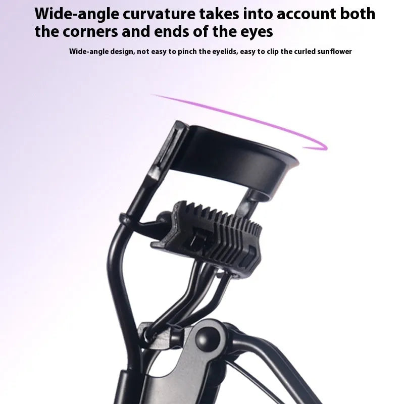 A4 with comb eyelash curler in black ribbon comb colour made from carbon steel and ABS