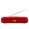 Wireless desktop long strip subwoofer in black, blue, red or silver grey with USB charging port
