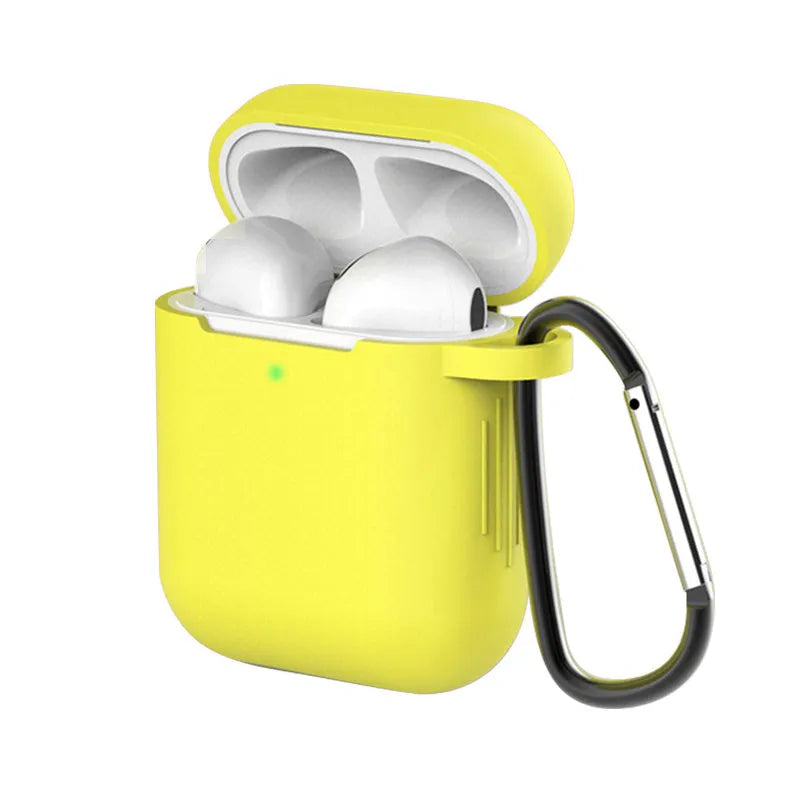 Silicone protective cover for Apple AirPods 1st and 2nd generation in various colours