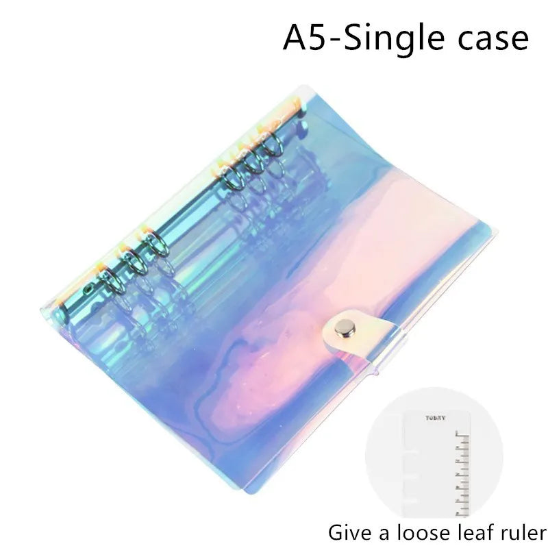 A5 and A6 hand account notebook with loose leaf binding for financial records