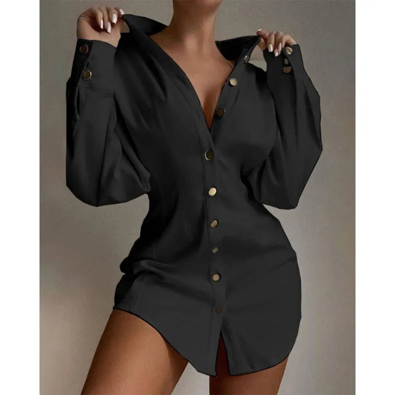 Art retro women's shirt with waist-controlled fastener in matel silk cashmere, available in four colours.