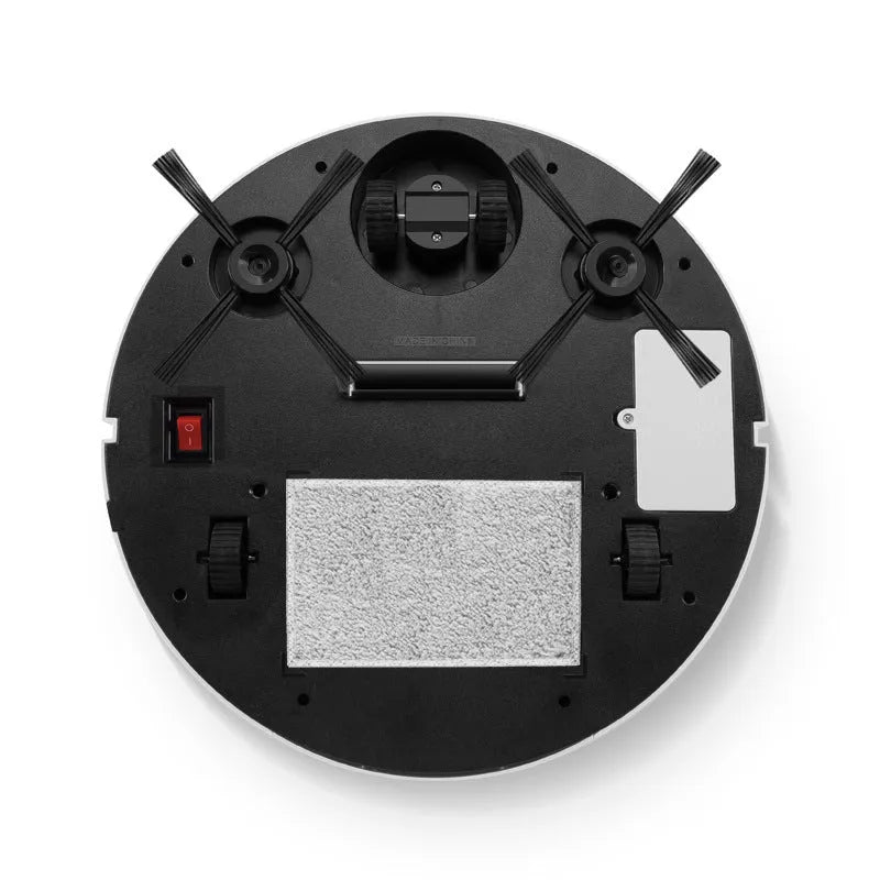 Automatic sweeping robot with ABS plastic housing measuring 28cm square for floor cleaning