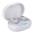 Wireless mini binaural headphones with charging case in black, Bluetooth 5.0, touch controls