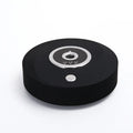 USB car air freshener spray diffuser in black plastic with anti-slip pad
