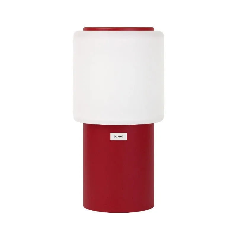 Home Leisure plastic bedside lamp in light luxury silver with USB cable, 95x95x192mm